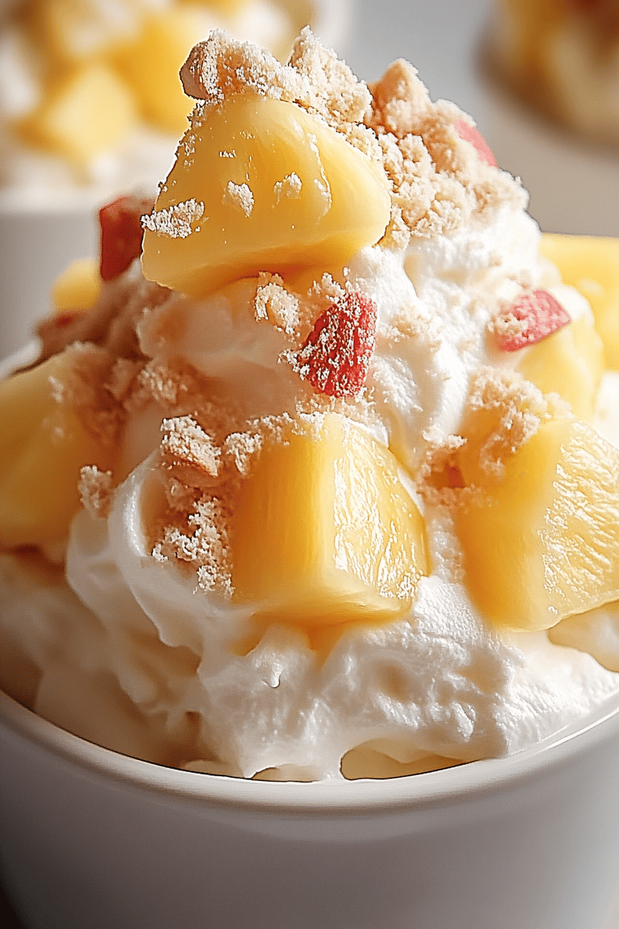 Ananas Fluff maken Final Dish Presentation
