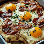 Bacon Ei Kaas Strata