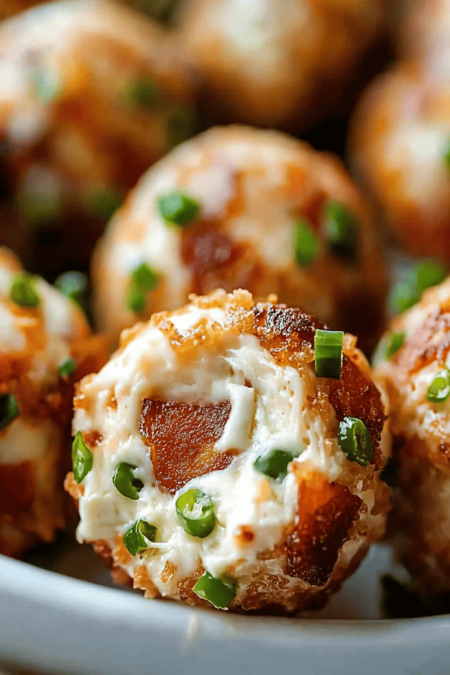 Bacon Jalapeño Cream Cheese Balls Final Dish Presentation