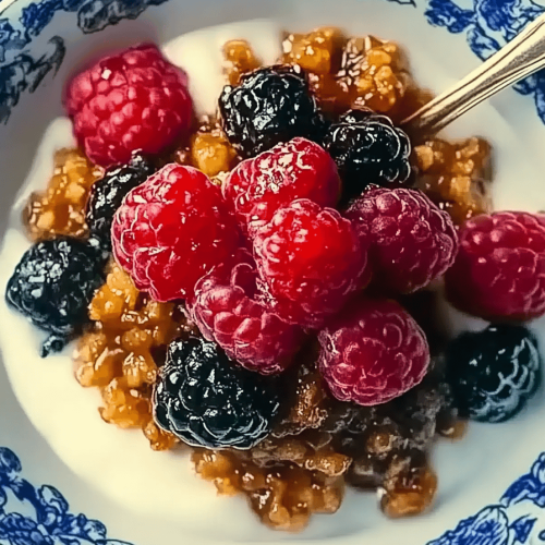 Beeren Gebackener Haferbrei