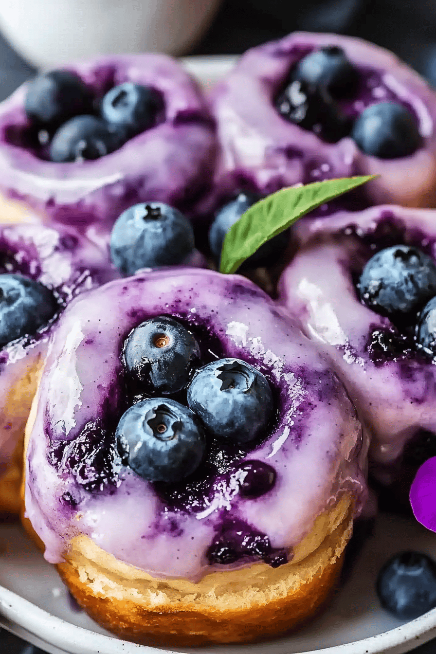 Blueberry Cinnamon Rolls Recepten Final Dish Presentation