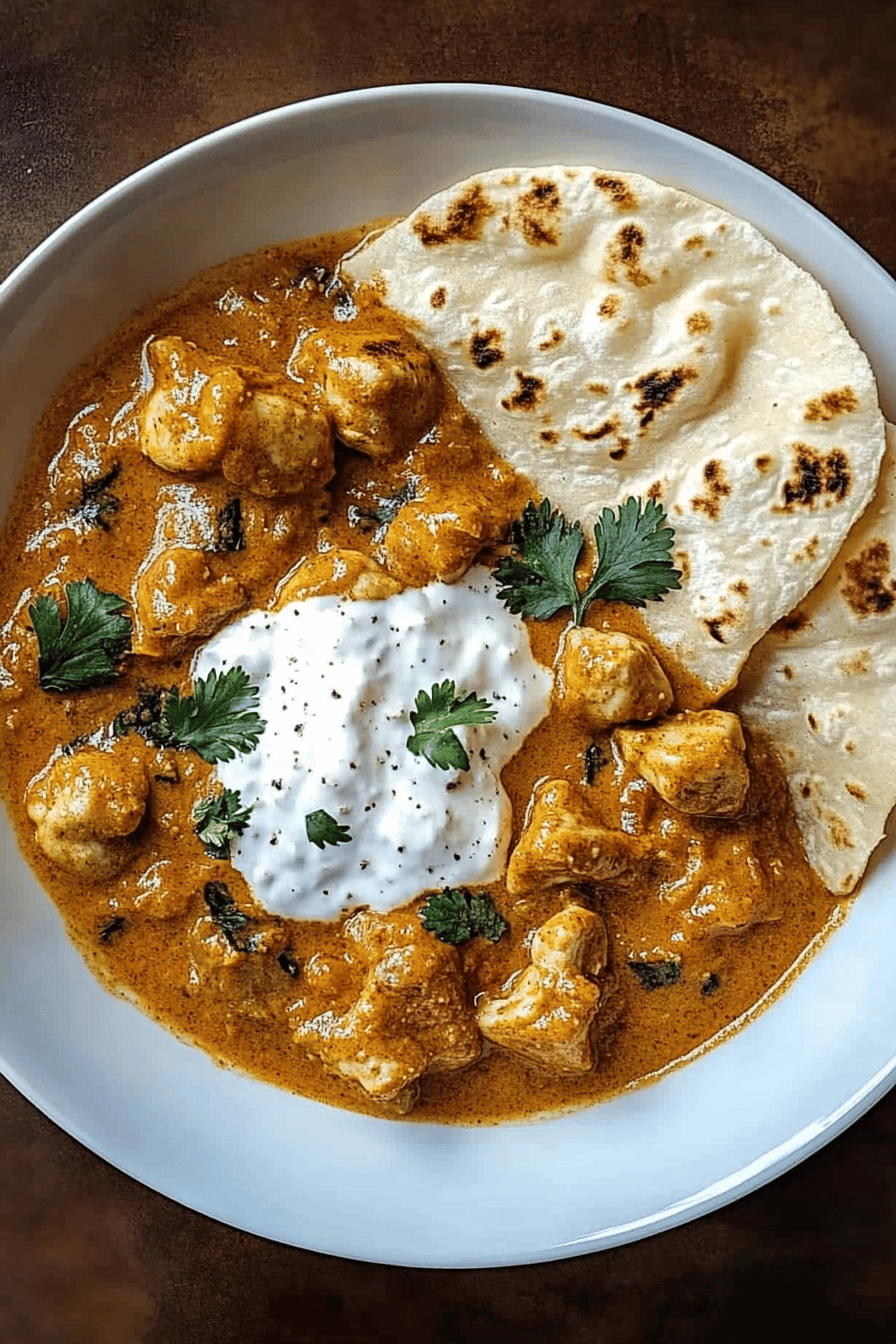 Cashew Boter Kip Korma Final Dish Presentation