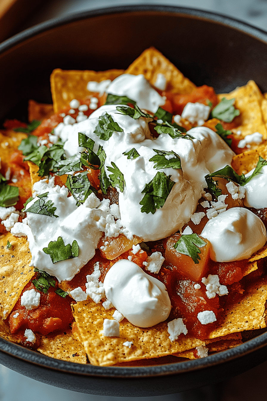 Chilaquiles Recept Final Dish Presentation