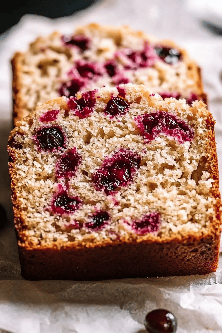 Cranberry-Oranje Brood Final Dish Presentation