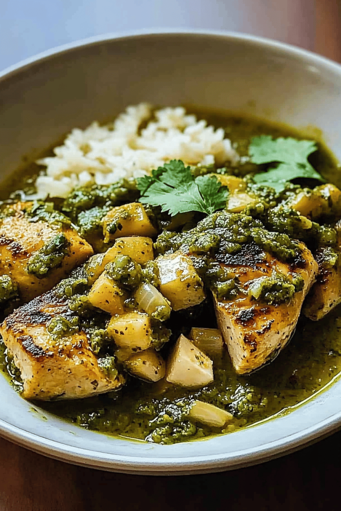 Druckkochtopf Hähnchen Salsa Verde