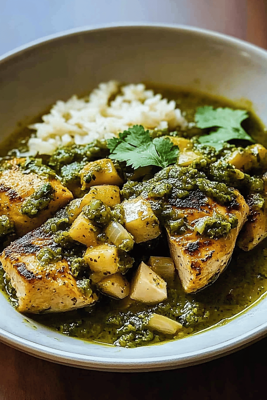 Druckkochtopf Hähnchen Salsa Verde ingredients