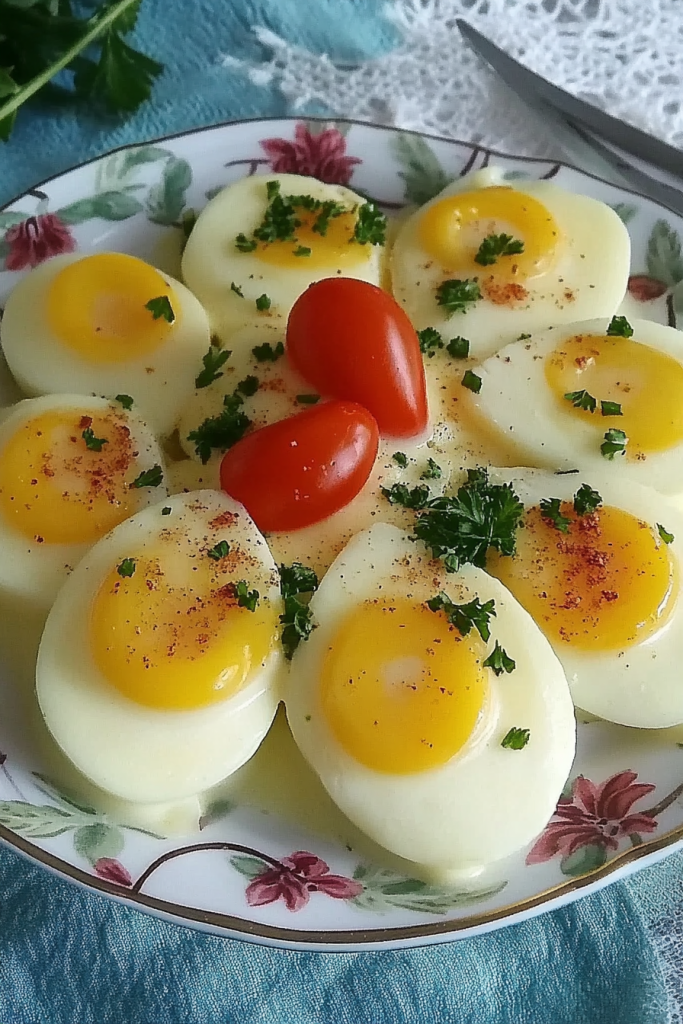 Eier in Senfsauce
