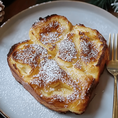 Eierlikör Croissant French Toast Auflauf