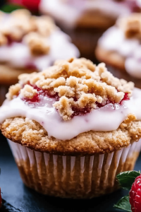 Erdbeer-Streuselkuchen-Muffins