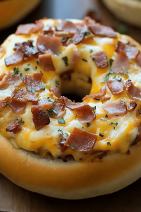 Frühstücks-Pizza Bagel