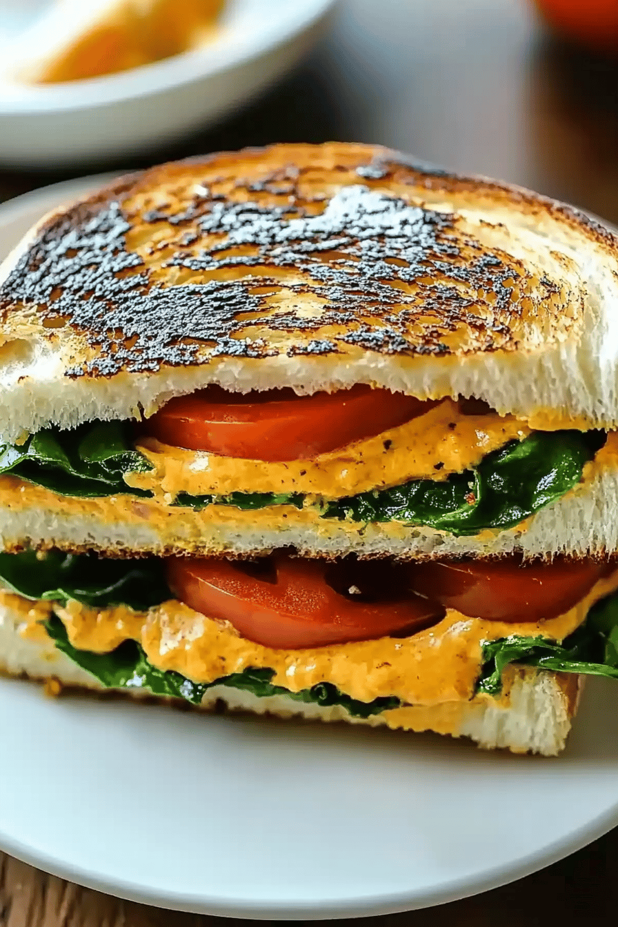 Gezondes Frühstücks-Sandwich Final Dish Presentation