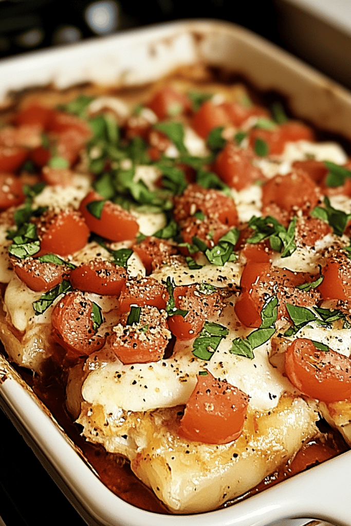 Hähnchen Bruschetta Ovenschotel