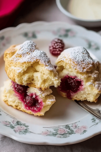 Himbeer-Zitronen-Scones recept