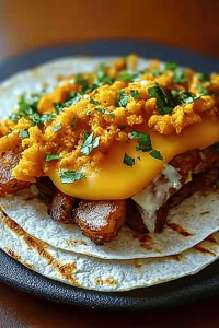 Kartoffel-Ei Käse-Taco
