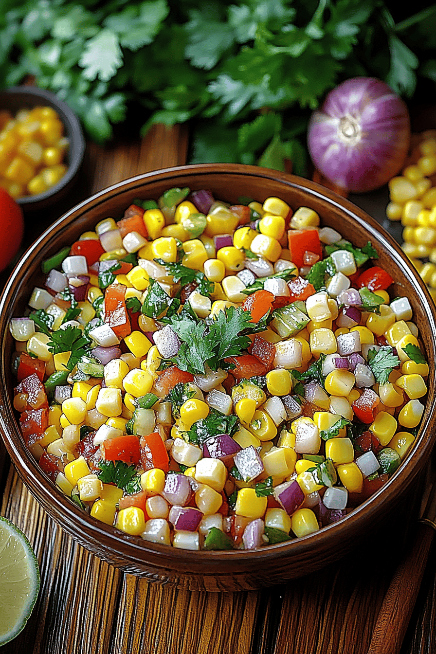Maissalsa maken ingredients