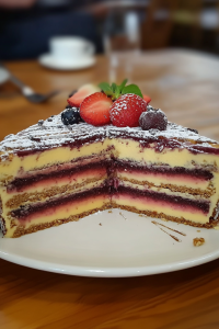 Mohntorte met Fruit