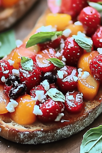 Obst Bruschetta