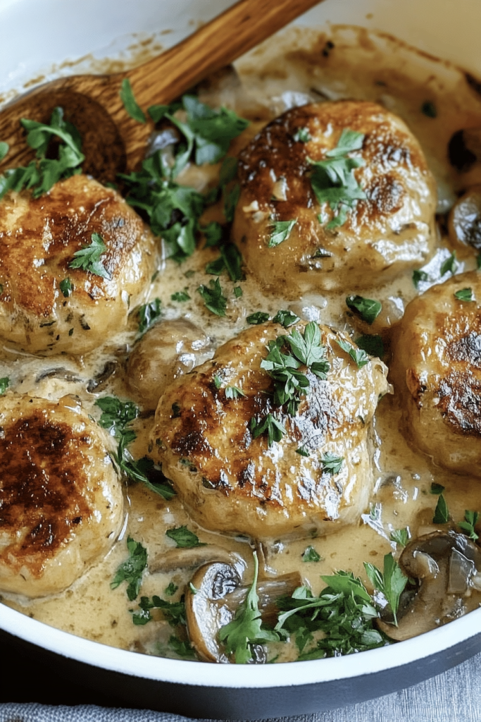 Ofenfrikadellen Champignon
