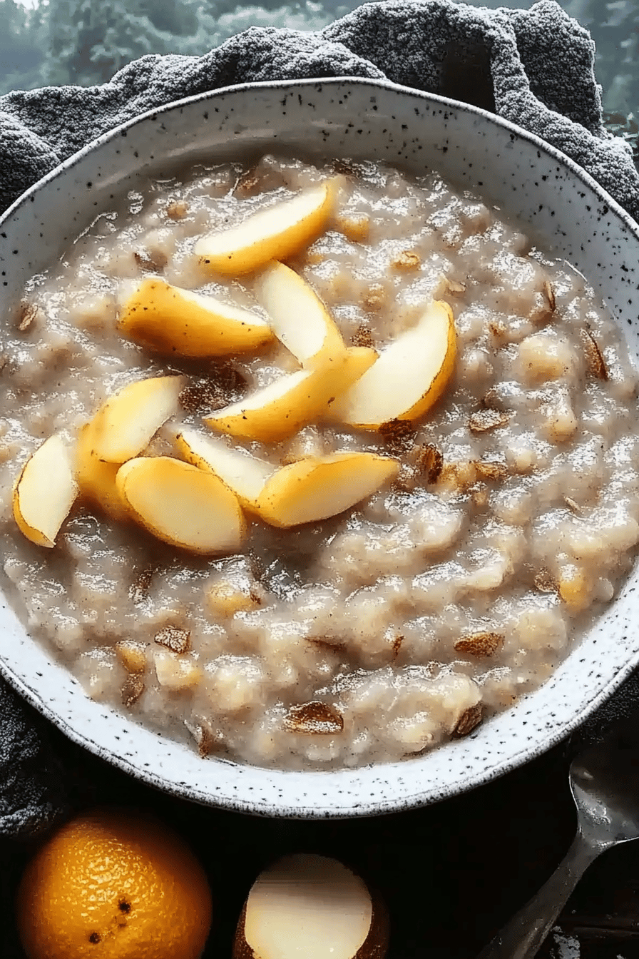 Pfirsich-Sahne-Haferbrei ingredients