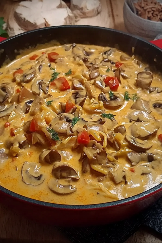 Pilzrahmsoße maken