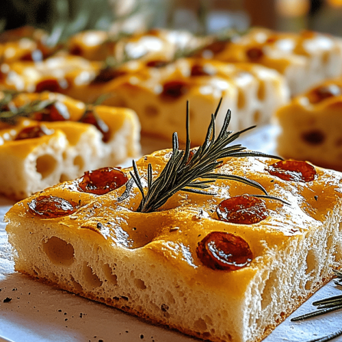 Rosmarin Focaccia Brot