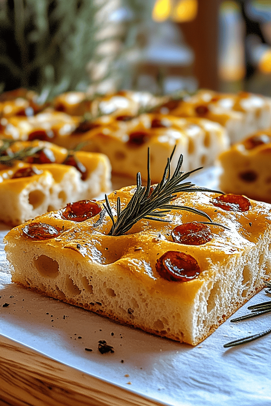 Rosmarin Focaccia Brot ingredients