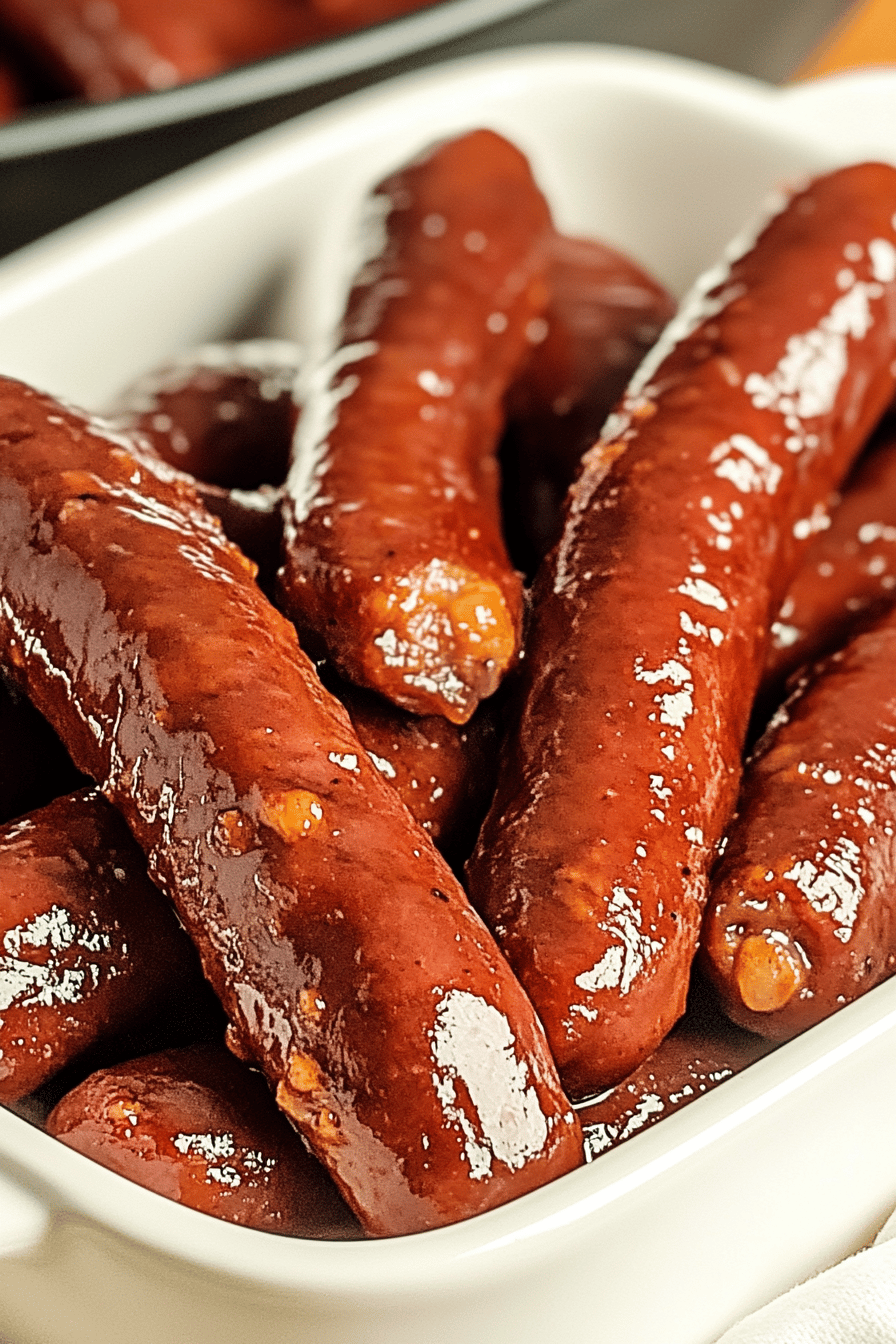 Slow Cooker BBQ Smokies ingredients