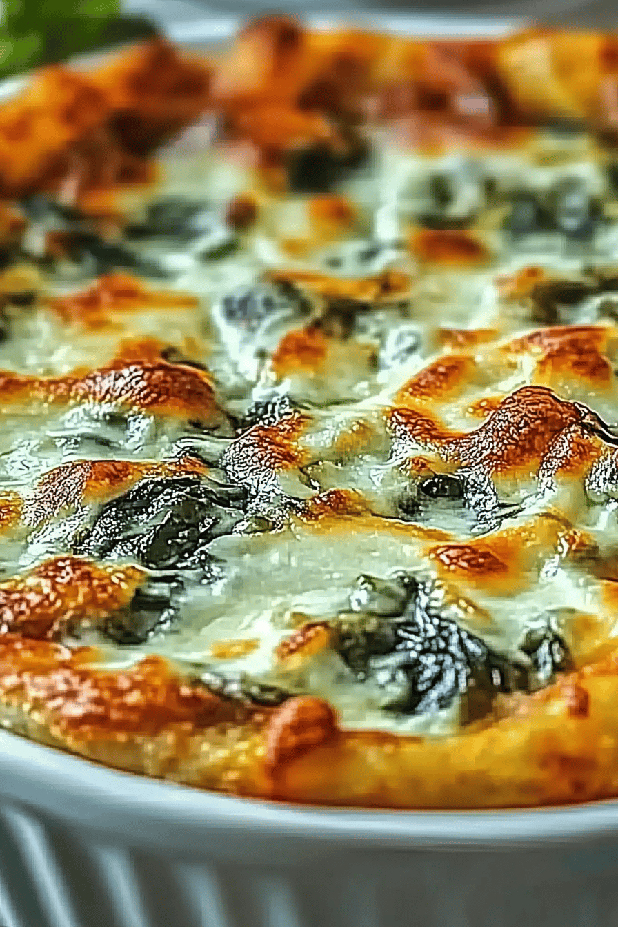 Spinazie-Parmezaan Dip Final Dish Presentation