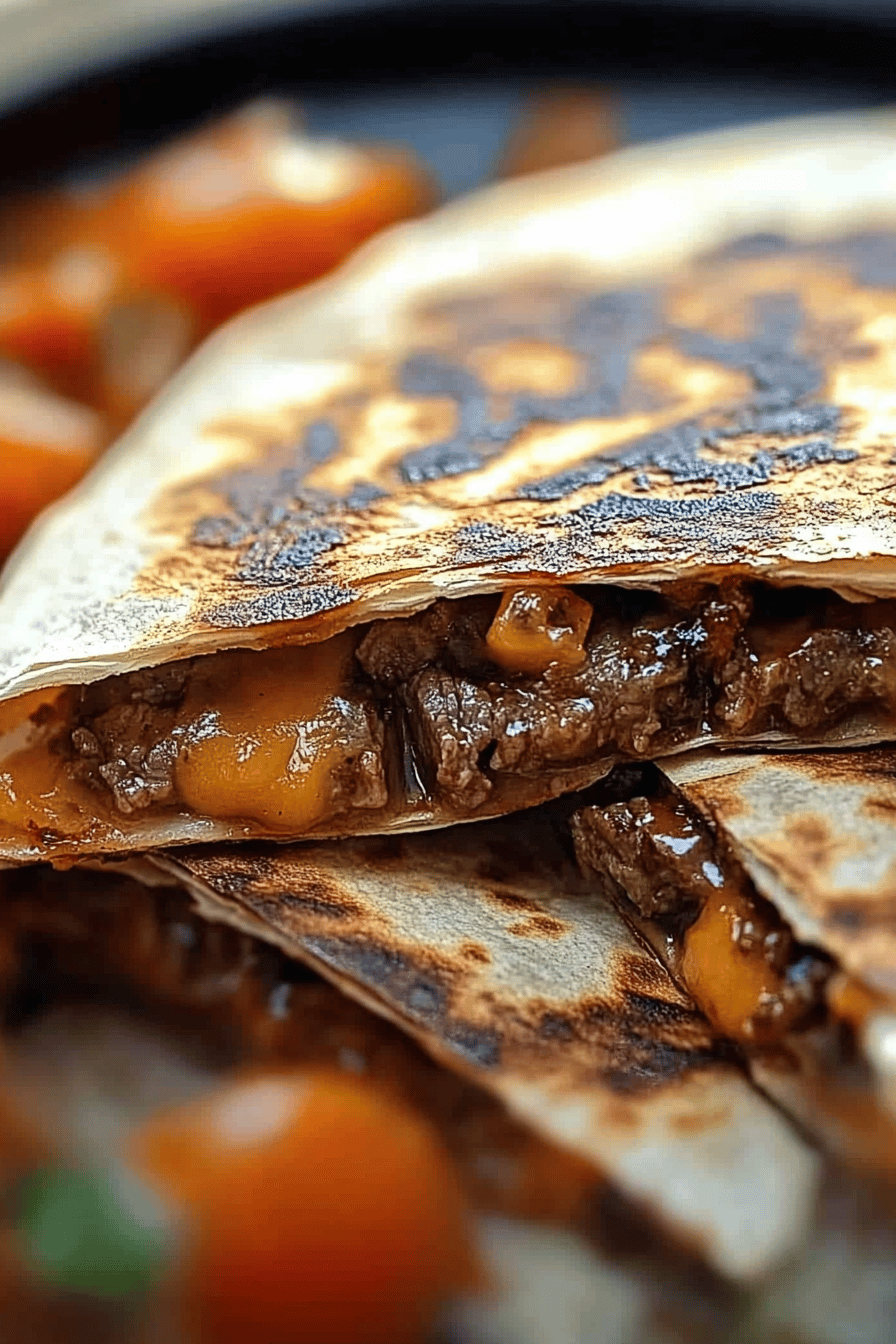 Steak Quesadilla Final Dish Presentation