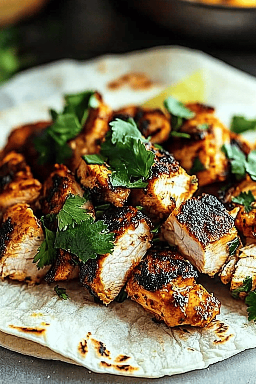 Stovetop Chicken Tacos ingredients