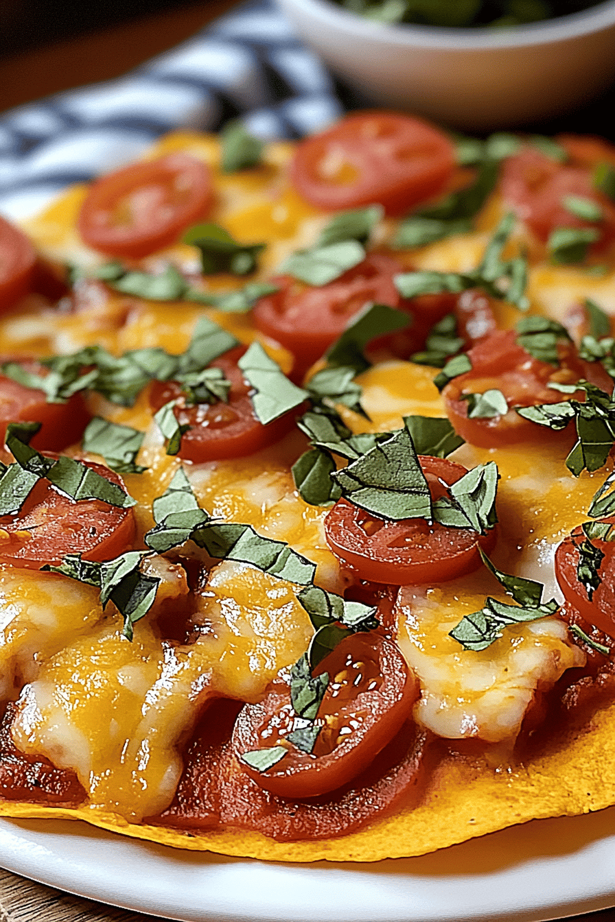 Tortilla Pizza ingredients