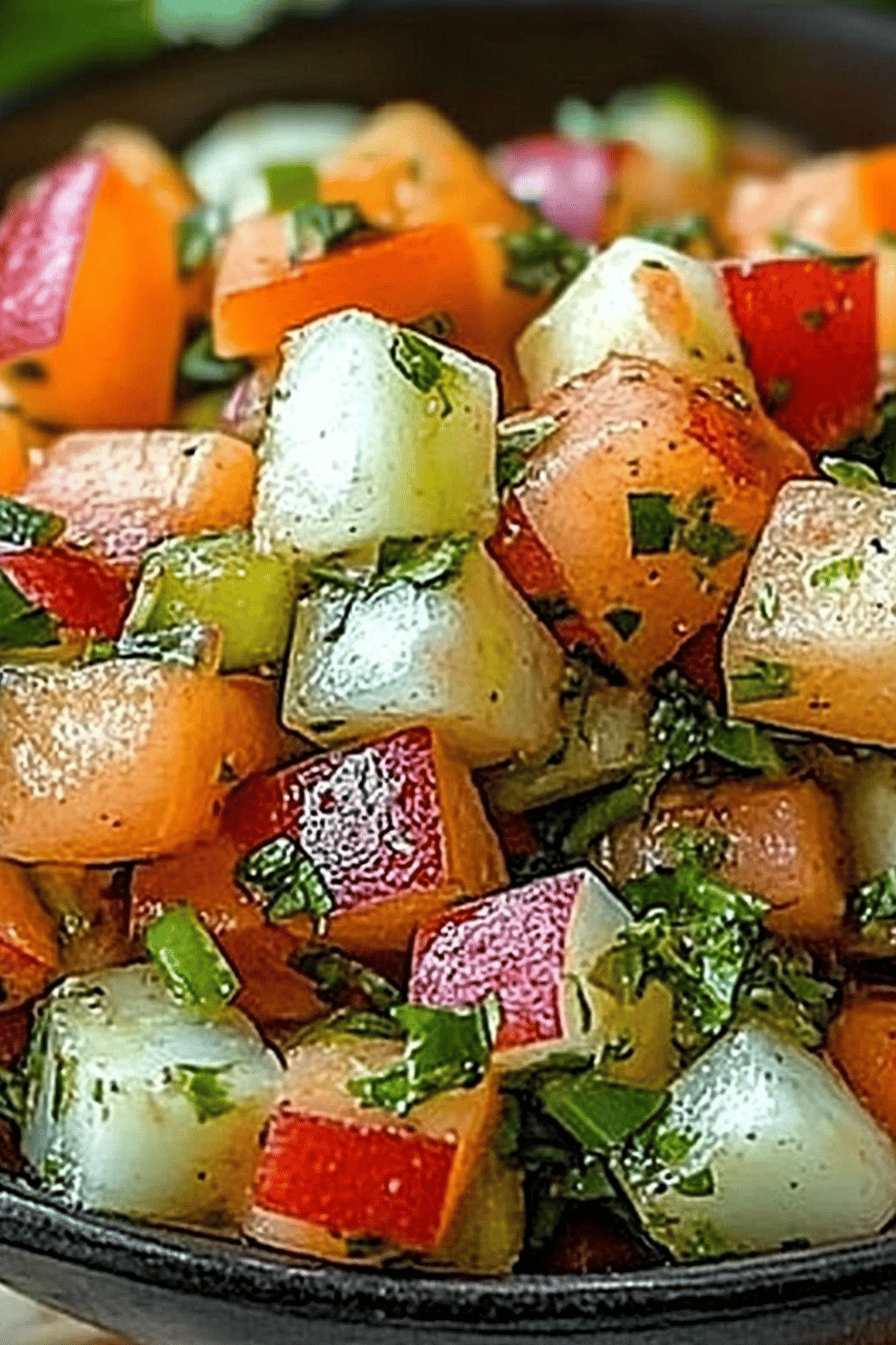 Turkse Aardappelsalade Final Dish Presentation
