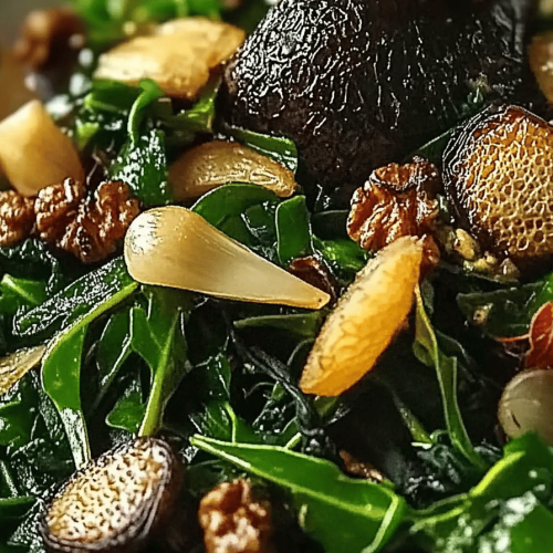 Wilde Morcheln Salat
