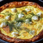 Ziegenkäse und Dill Dutch Baby Recept