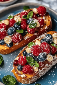 Zitronen Beeren Toast
