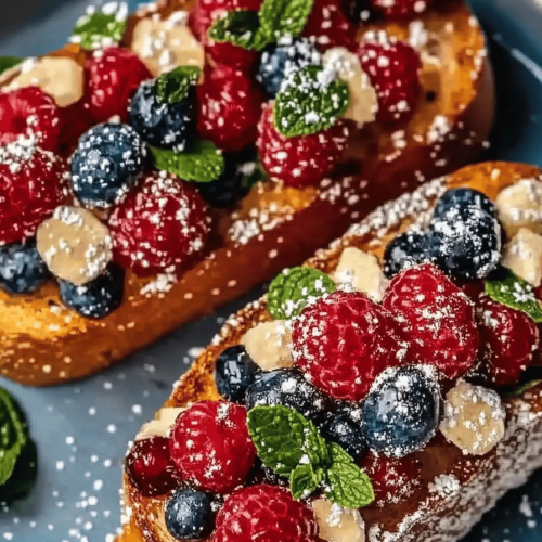 Zitronen Beeren Toast
