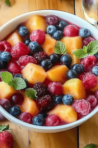 Zomerbessen fruitsalade