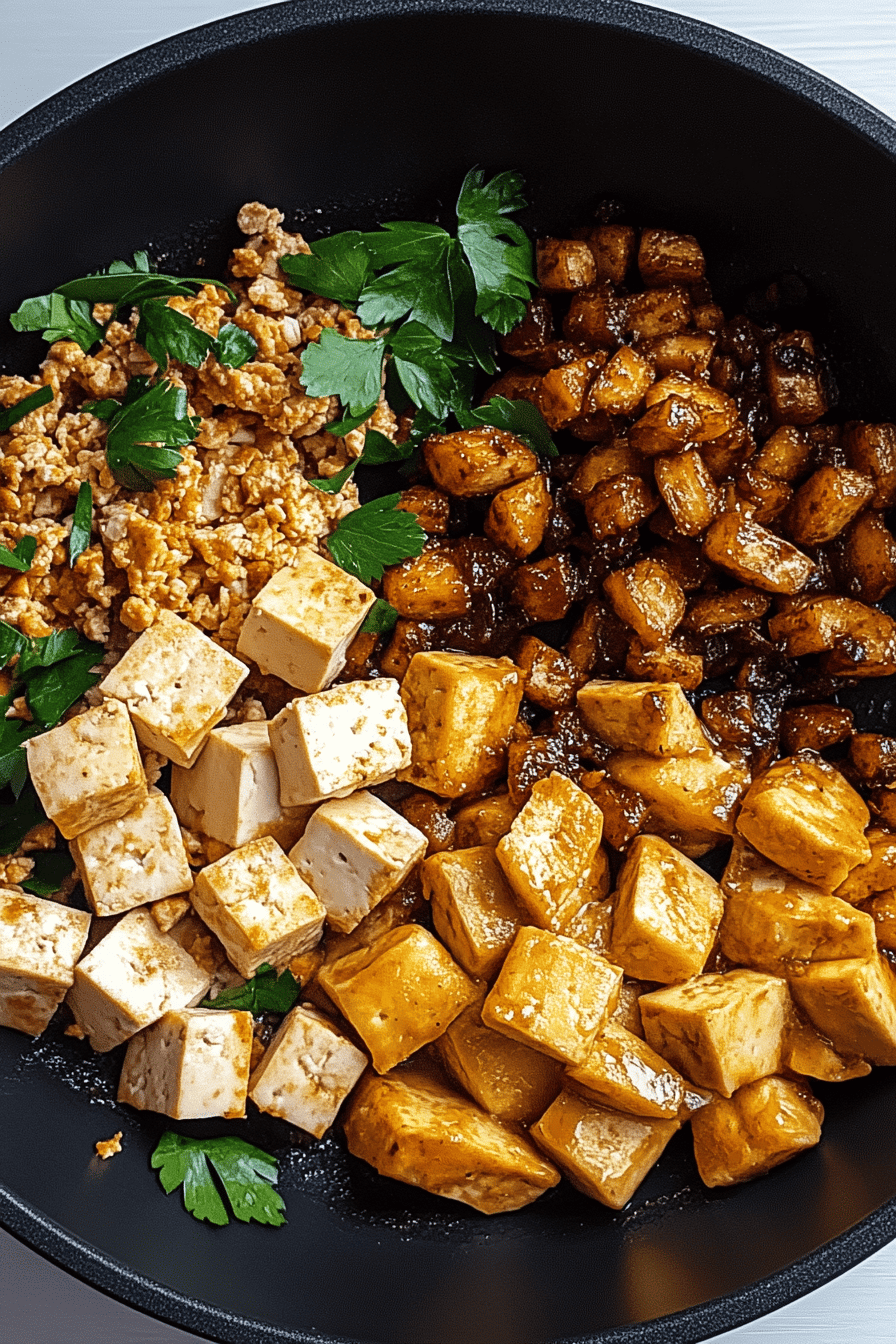 vegan tofu scramble Final Dish Presentation